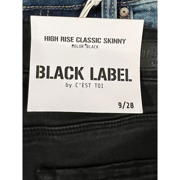 BLACK LABEL C'EST TOI HIGH RISE CLASSIC EVERYDAY WEAR SKINNY BOUTIQUE JEANS - Picture 5 of 6